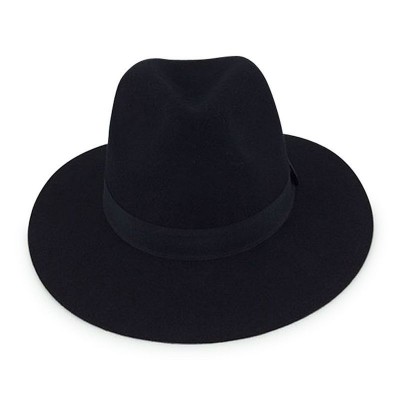 Alpas Goldie 's Organic Wool Felt Fabric Blend Hat Black  eb-36878451